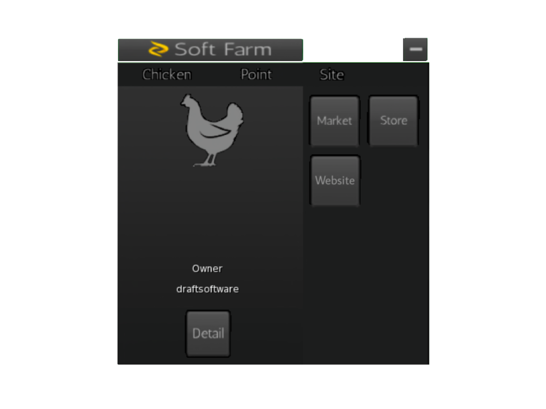 A chicken hud