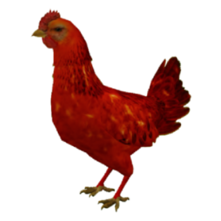 BlazingCrimson chicken skin