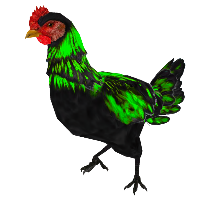 MysticGreen25R chicken skin