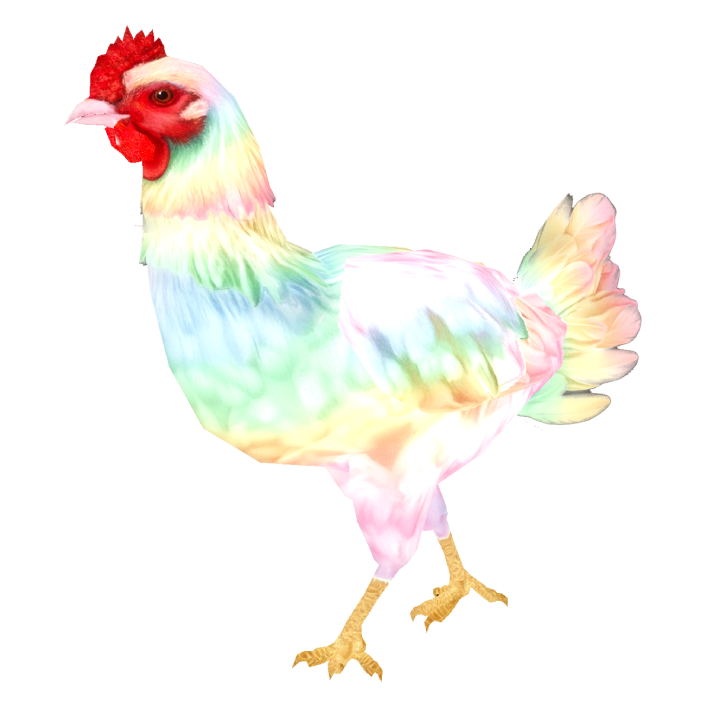 PastelRainbow25U chicken skin